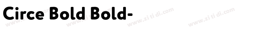 Circe Bold Bold字体转换
